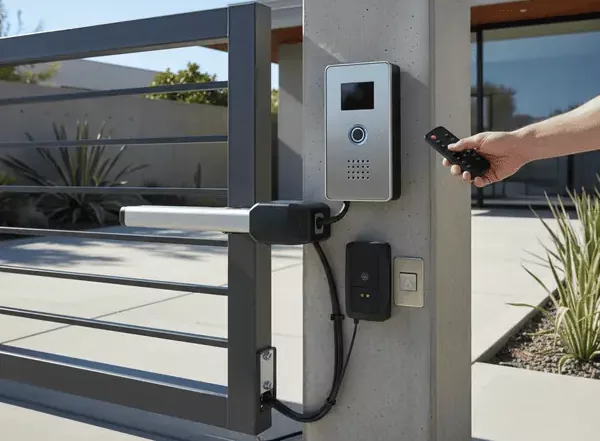 Instalacion de portero automatico con puerta-motorizada