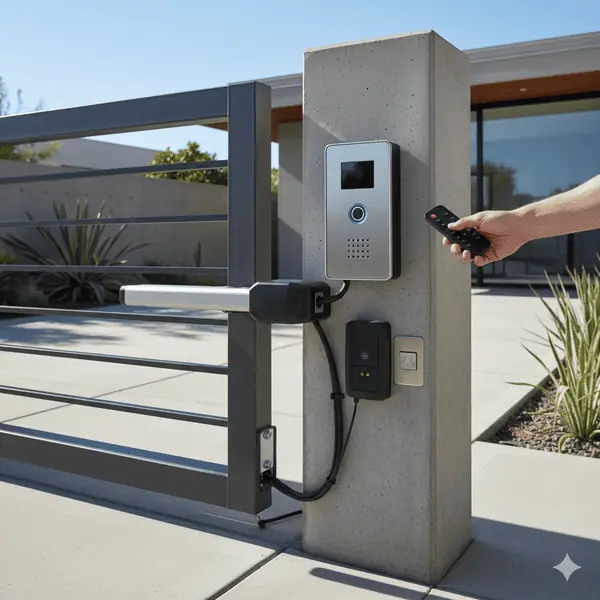 Instalacion de portero automatico con puerta-motorizada